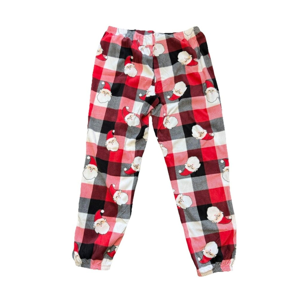 Womens Red Santa Claus Coming Soon Christmas Holiday Pajamas Sleep Set Size M - Picture 10 of 12